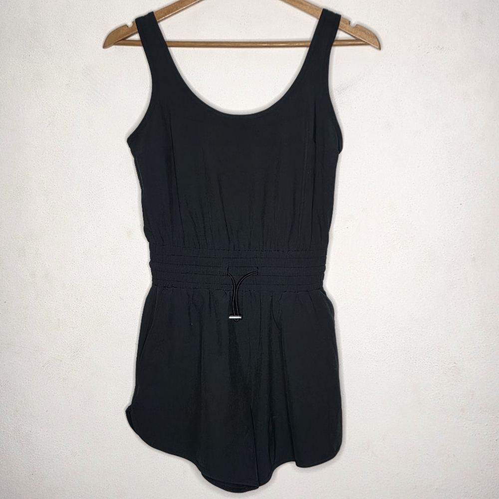 Abercrombie & Fitch XS Black Women's Romper Tank Drawstring Waist